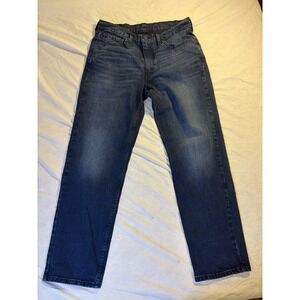 Levi's 550 Relaxed Straight Fit Jeans Men's 33x32 Medium Wash With Fading